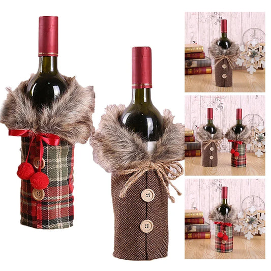 Christmas Wine Bottle Cover