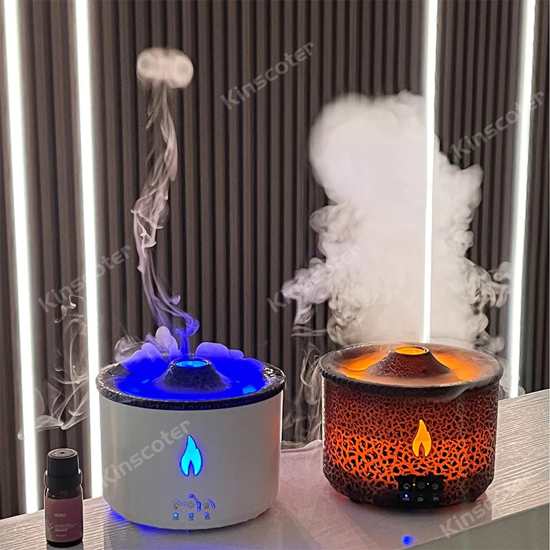 Jellyfish Or Volcano Shaped Mist  Air Diffuser