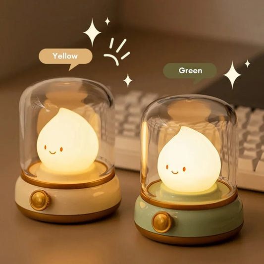 Cute Mini Desktop LED  Drop Night Lamp